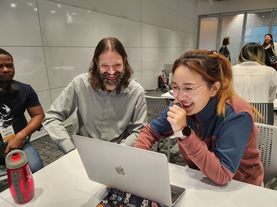 Mentoring session at the Microsoft office in Vancouver